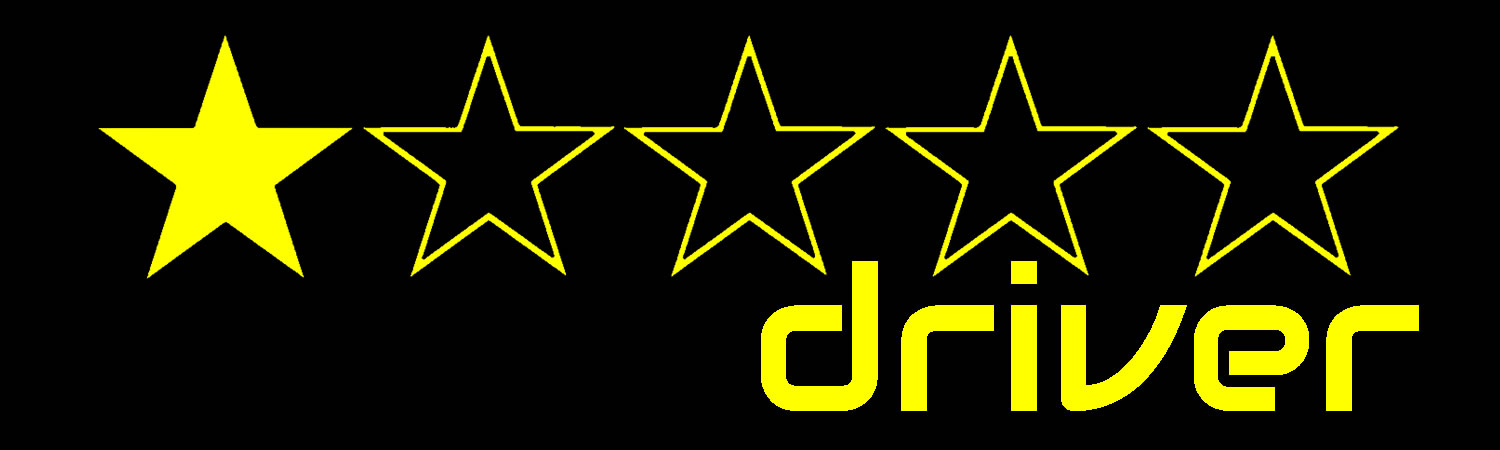 One Star Driver Vinyl Bumper Sticker, Window Cling or Bumper Sticker Magnet in UV Laminate Coating