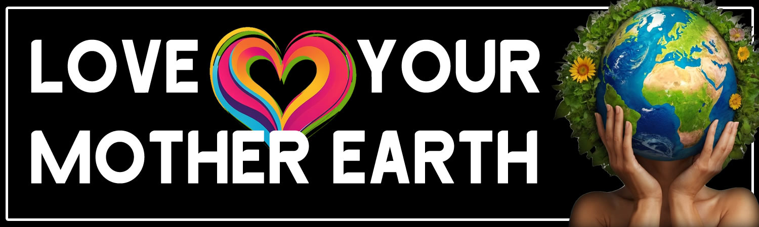 Love Your Mother Earth Vinyl Bumper Sticker  Window Cling or Bumper Sticker Magnet in UV Laminate Coating