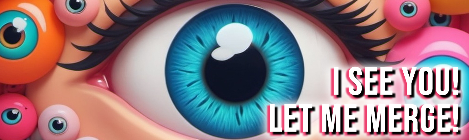 I See You Let Me Merge Vinyl Bumper Sticker  Window Cling or Bumper Sticker Magnet in UV Laminate Coating