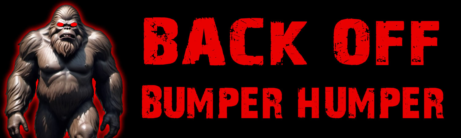 Back Off Bumper Humber Vinyl Bumper Sticker  Window Cling or Bumper Sticker Magnet in UV Laminate Coating