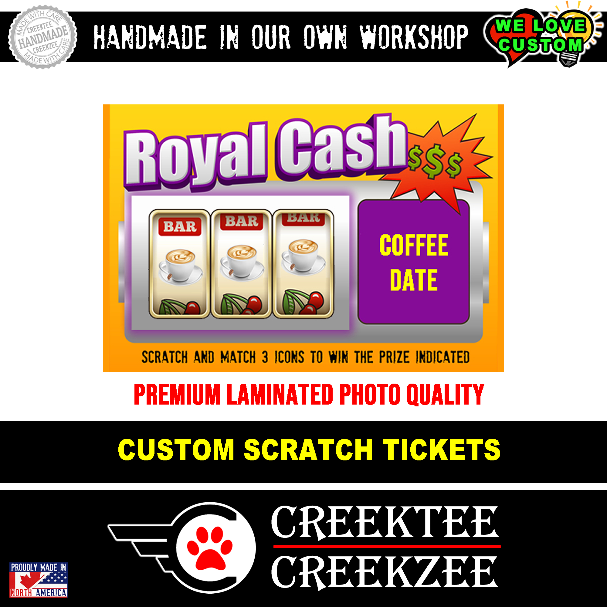 Coffee Date Scratch Ticket